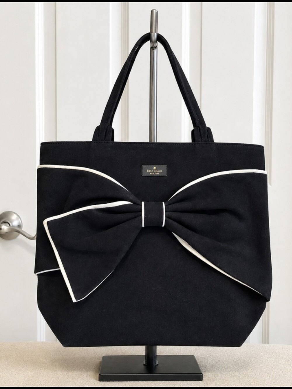 Kate Spade New York "On Purpose" Canvas Bow Tote